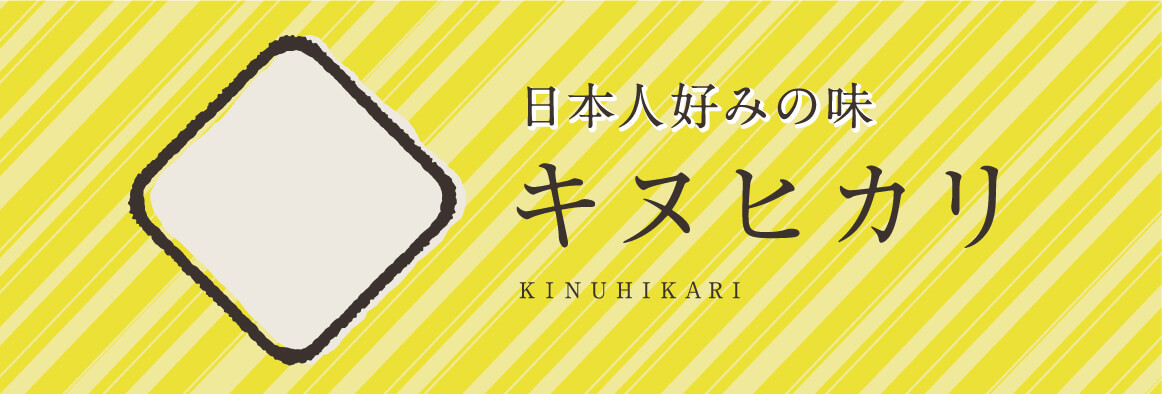 日本人好みの味 キヌヒカリ KINUHIKARI