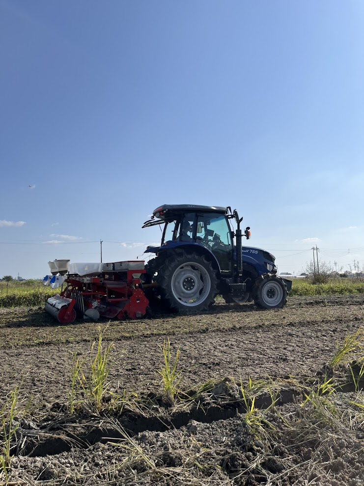 小麦の播種が始まりました！